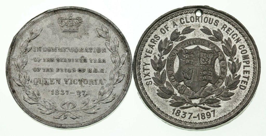 1897 Great Britain Queen Victoria's Diamond Jubilee Medallion Lot of 4