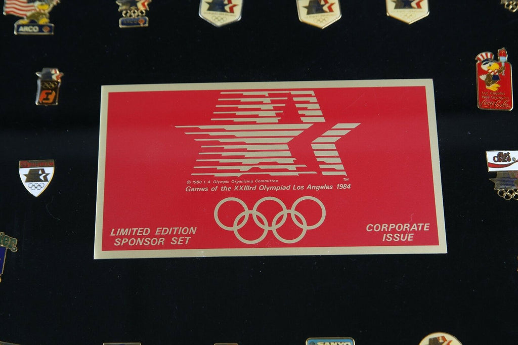 1984 Olympic Pin Set Limited Edition Sponsor Set Corporate Issue Los Angeles