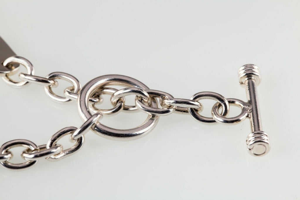 Triple Heart Sterling Silver Link Bracelet 7.25"