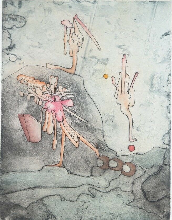 Roberto Sebastian Matta From the "Inscape" Series Etching with Aquatint 17/85