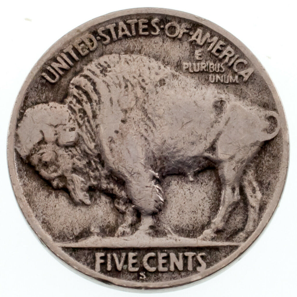 1925-S Buffalo Nickel 5C VF Condition, Natural Color, 4-Digit Date