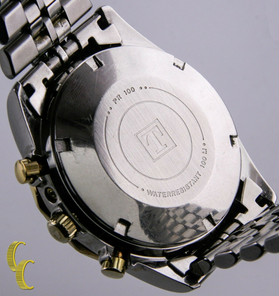 Tissot Two Tone PR 100 Automatic Chronograph Moonphase Watch Valjoux 7750 C451