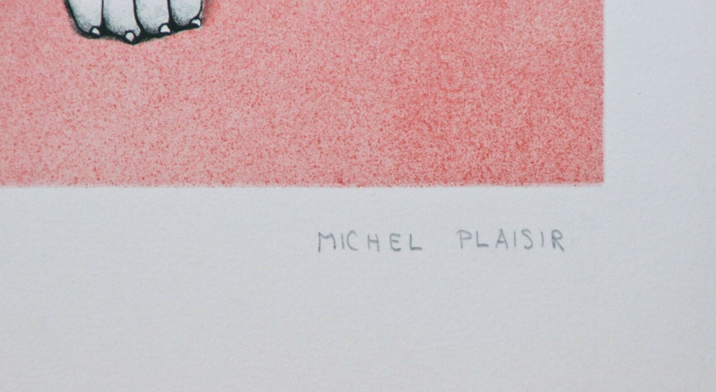 "Dalmatian" By Michel Plaisir Lithograph On Paper LE Of 195 21" x 30'' w/ CoA