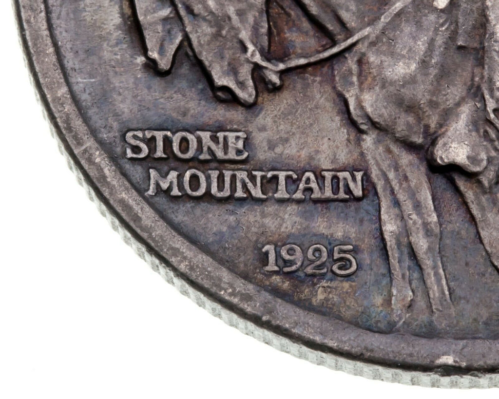 1925 50C Stone Mountain Commemorative Half Dollar in AU Condition