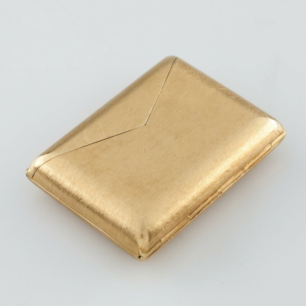 14k Yellow Gold Envelope Pocket Watch by Kior! Great Vintage Piece!