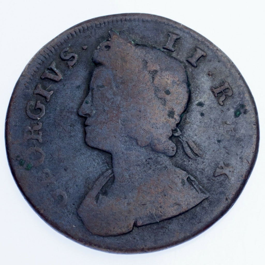 1731 Great Britain 1/2 Penny (F) Fine Condition, KM# 566