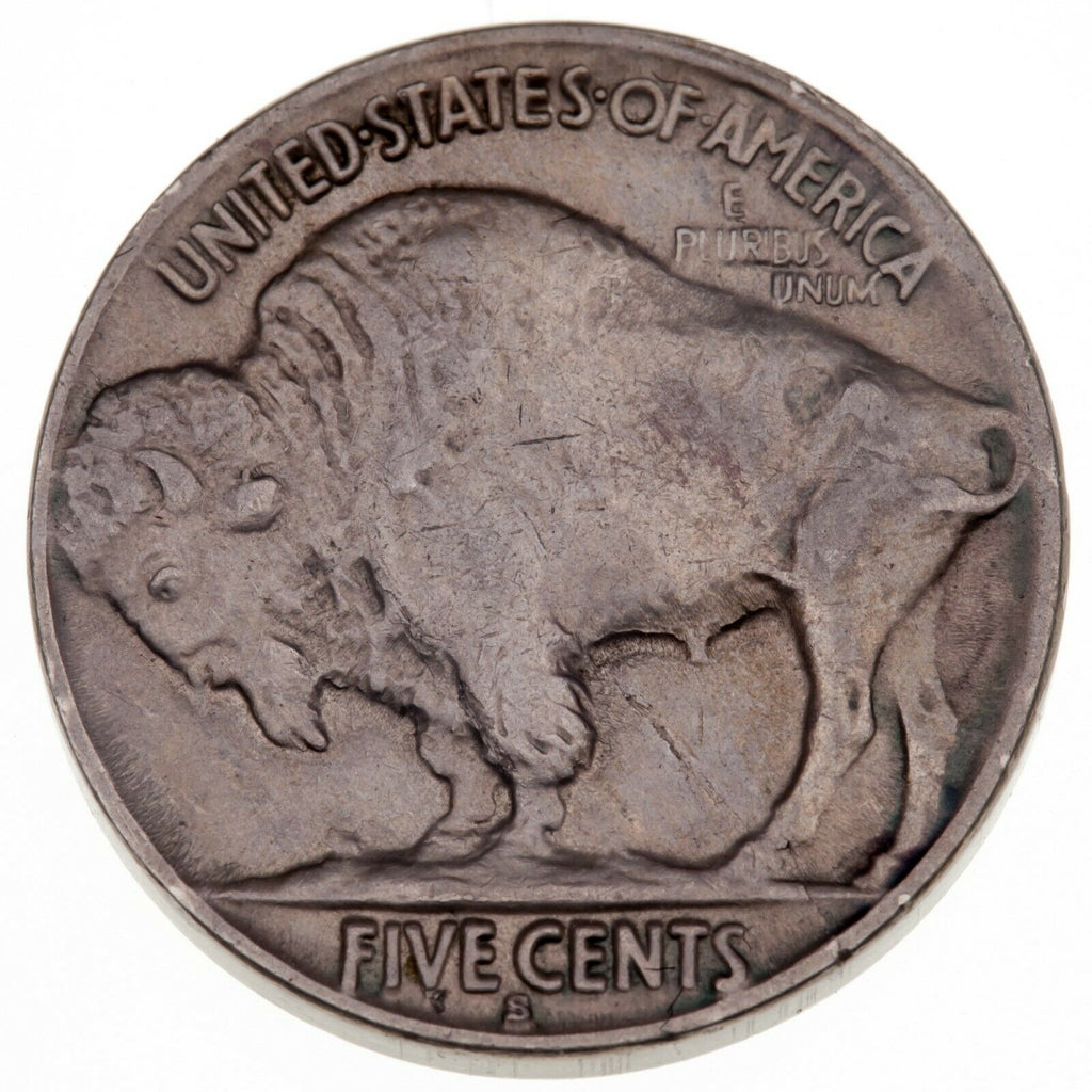 1930-S 5C Buffalo Nickel in AU Condition, Nice Light Gray Color