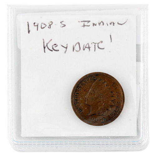 1908-S Indian Cent 1C Fine Condition Great Indian Head Penny!