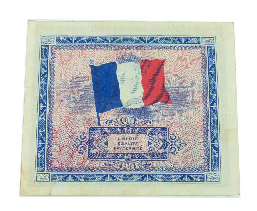 1944 France Allied Military Currency // (1) 2 Franc & (3) 5 Franc // World War 2
