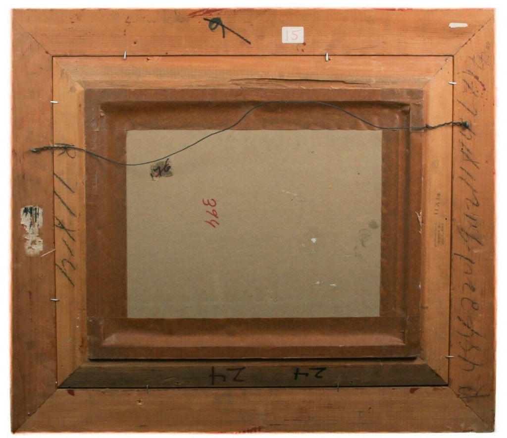 "Forest" by Zvi Raphaeli, Framed Oil on Board, 14" x 12", Signed w/ CoA