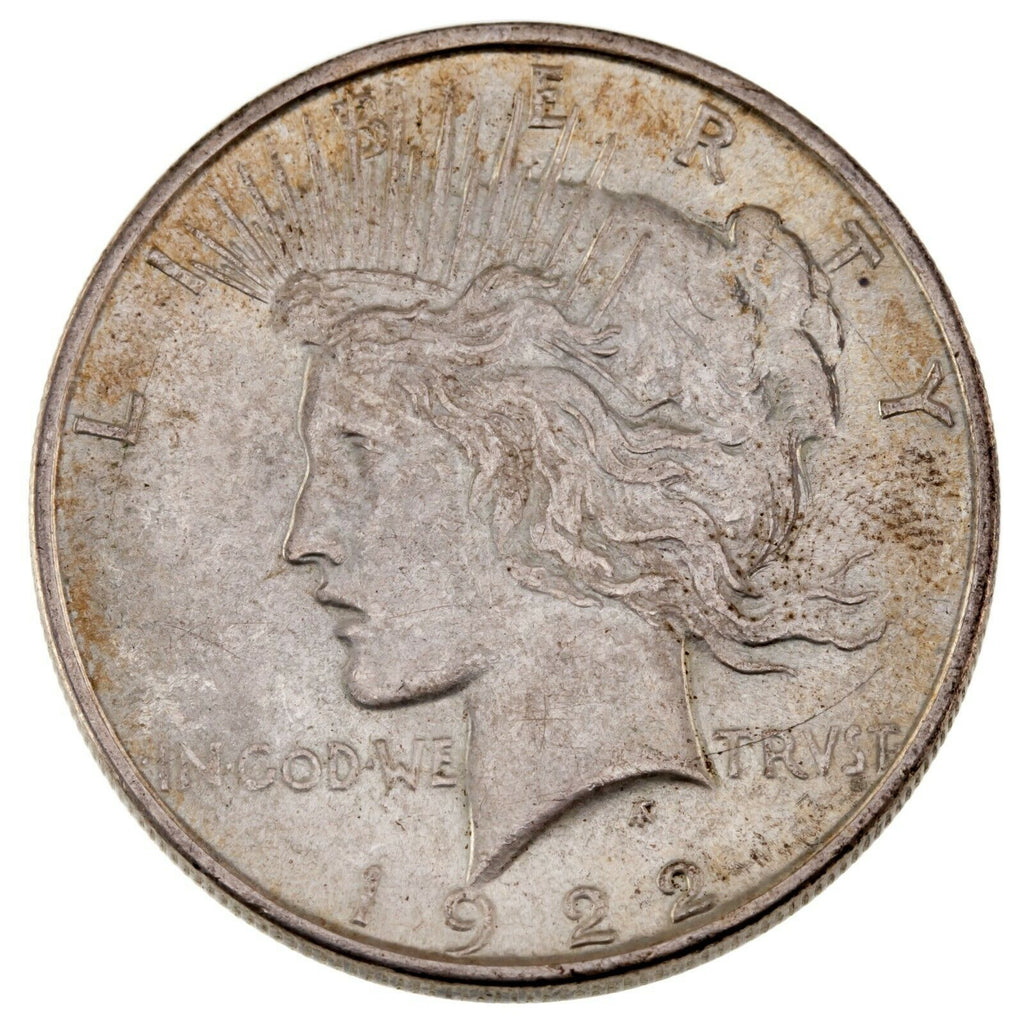 1922-D $1 Silver Peace Dollar in Choice BU Condition, Excellent Eye Appeal