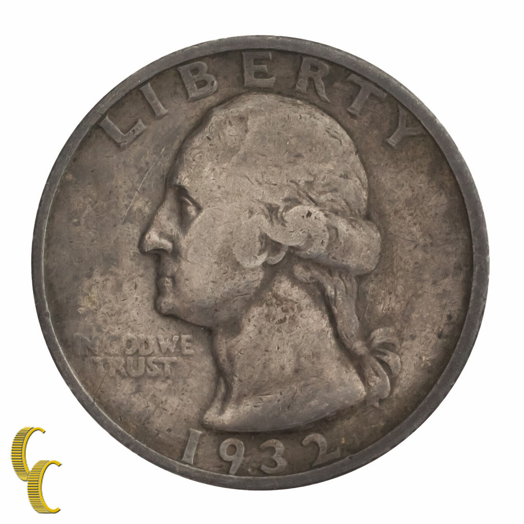 1932-S Silver Washington Quarter 25C (Very Fine, VF Condition)