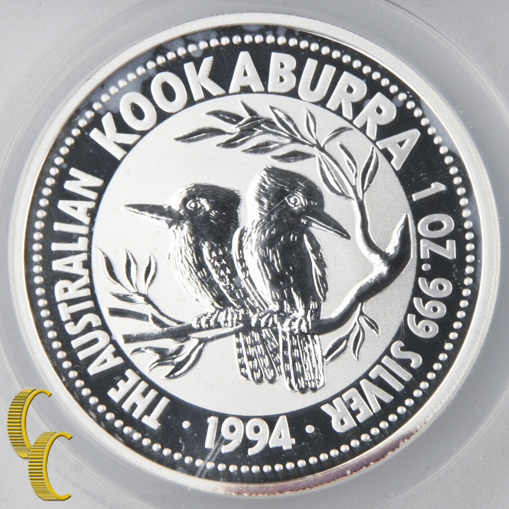 1994 Australia Kookaburra (ANACS MS70 DCAM) 1oz .999 Silver Perfect KM#212.1