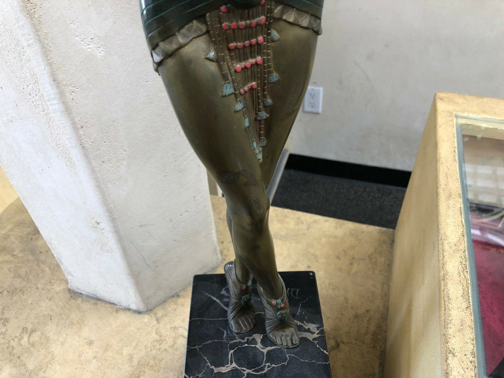 SIGNED EGYPTIAN DANCER BRONZE SCULPTURE BY CHIPARUS