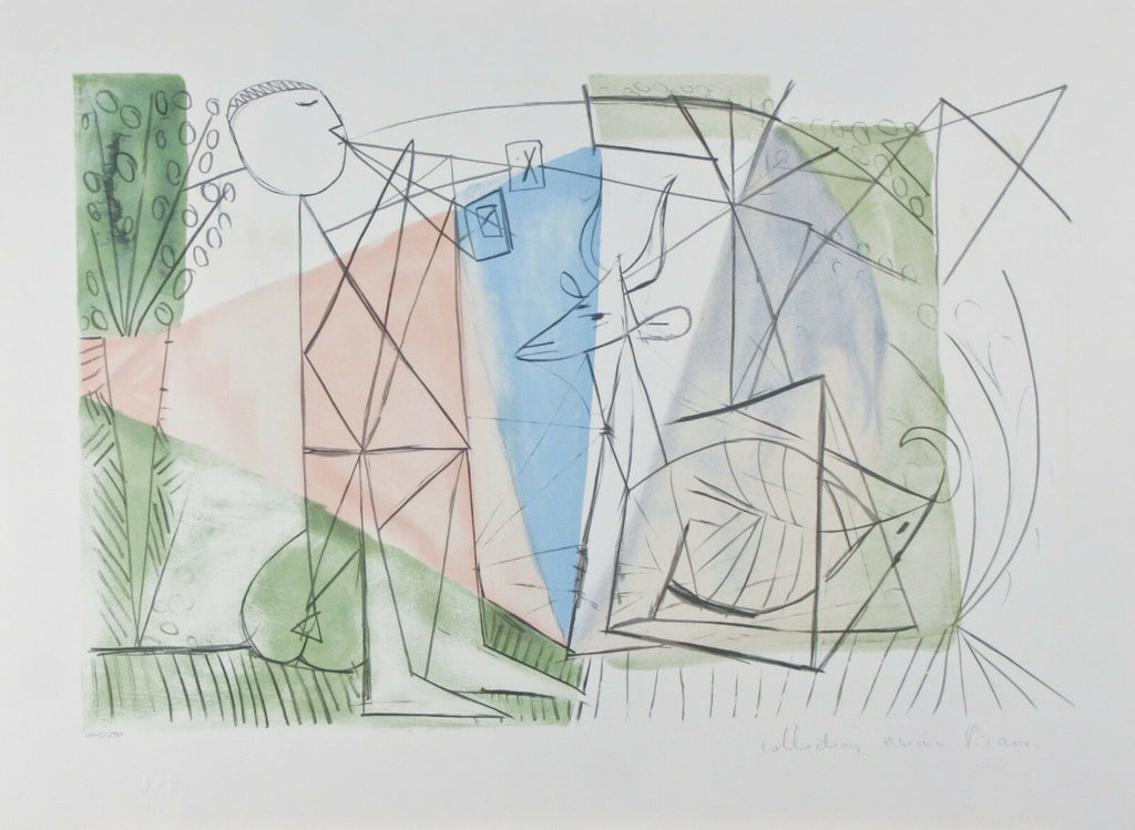 "Joueur de Flute et Gazelle" from Marina Picasso Estate Ltd Edition of 500 Litho