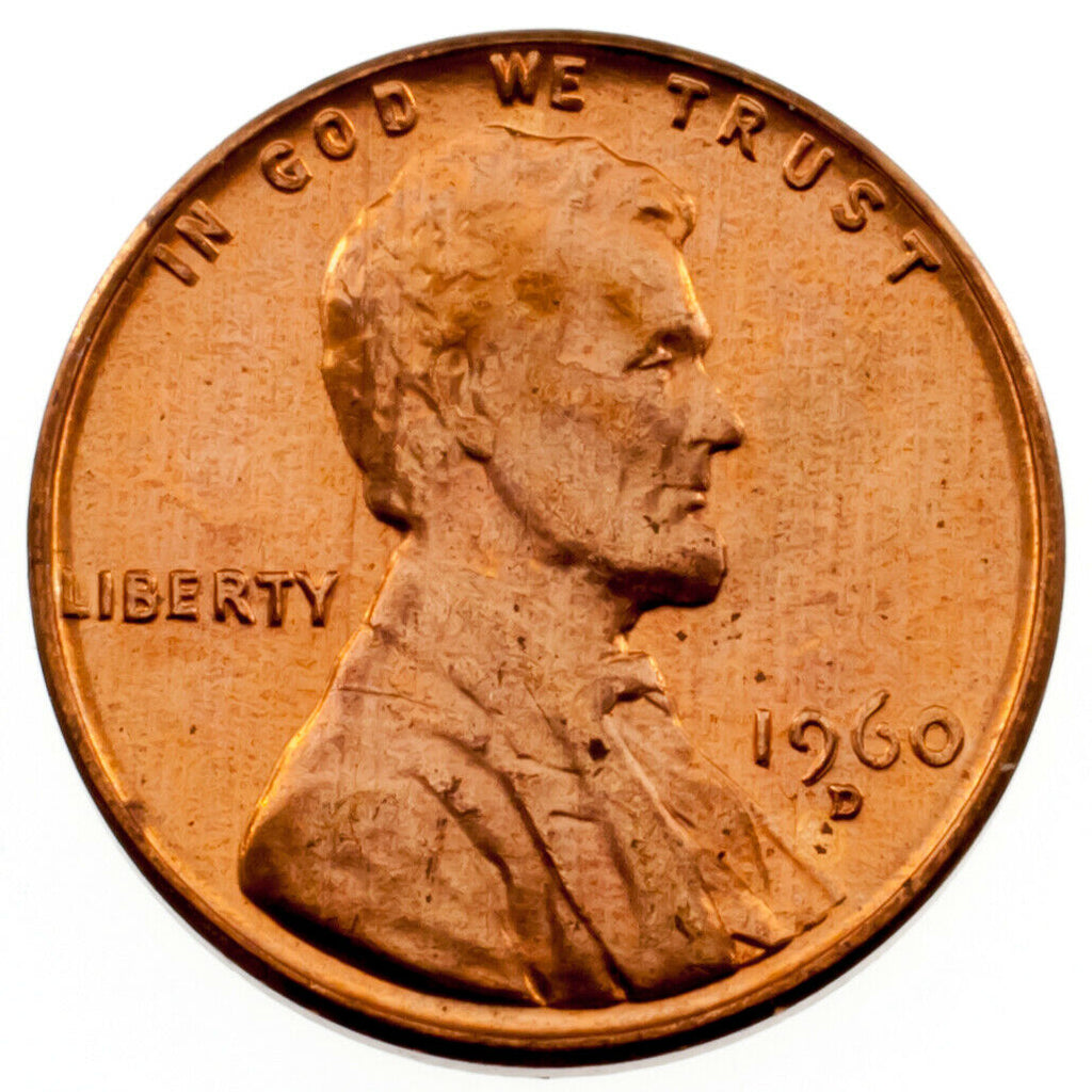 1960-D DDO RPM 100 Lincoln Cent 1C (Gem BU Condition RD)