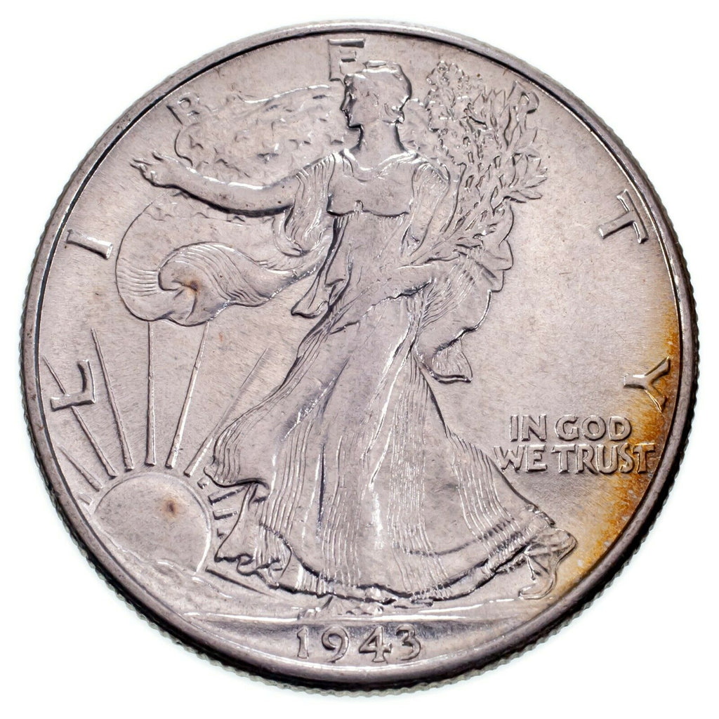 1943 Walking Liberty 50C Half Dollar in Choice BU Condition Excellent Eye Appeal