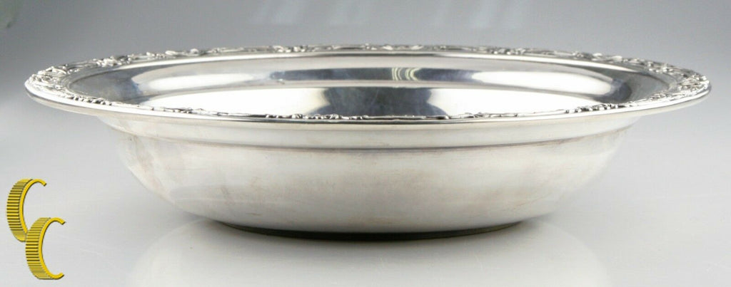Reed & Barton Large Sterling Silver Bowl w/ Floral Rim X745 Minor Scratches
