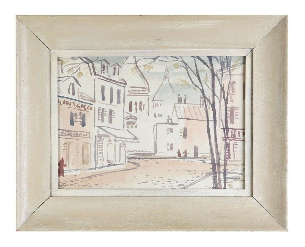 "Untitled" (Village Scene) Watercolor on Paper by Charles Allyn Gordon 21x16"