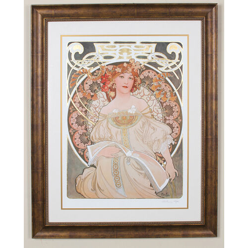 "REVERIE" by ALPHONSE MUCHA, Print Signed and Numbered