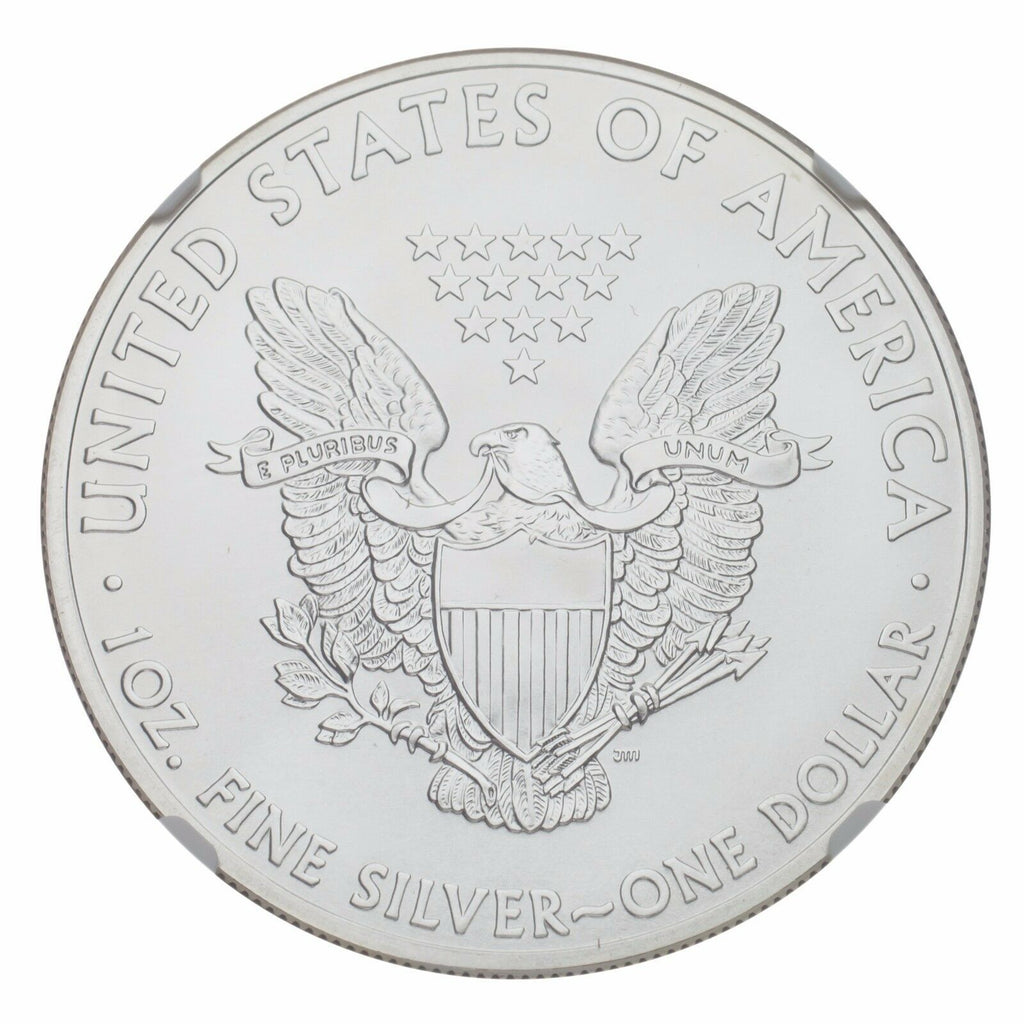 2015 $1 American Silver Eagle Graded by NGC as MS-70 First Day of Issue