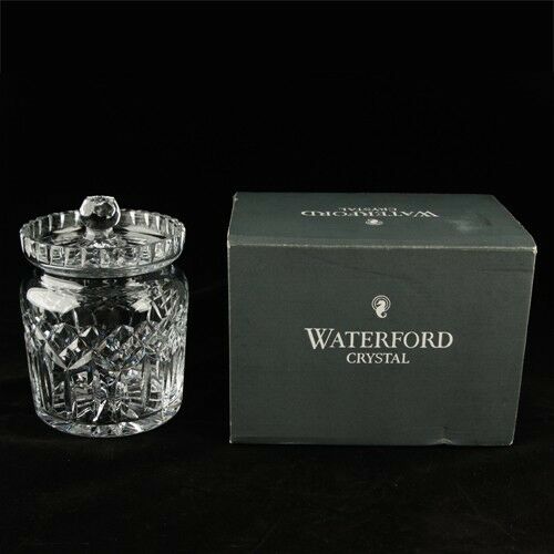Waterford Crystal Lismore Biscuit Barrel and Lid in Original Box