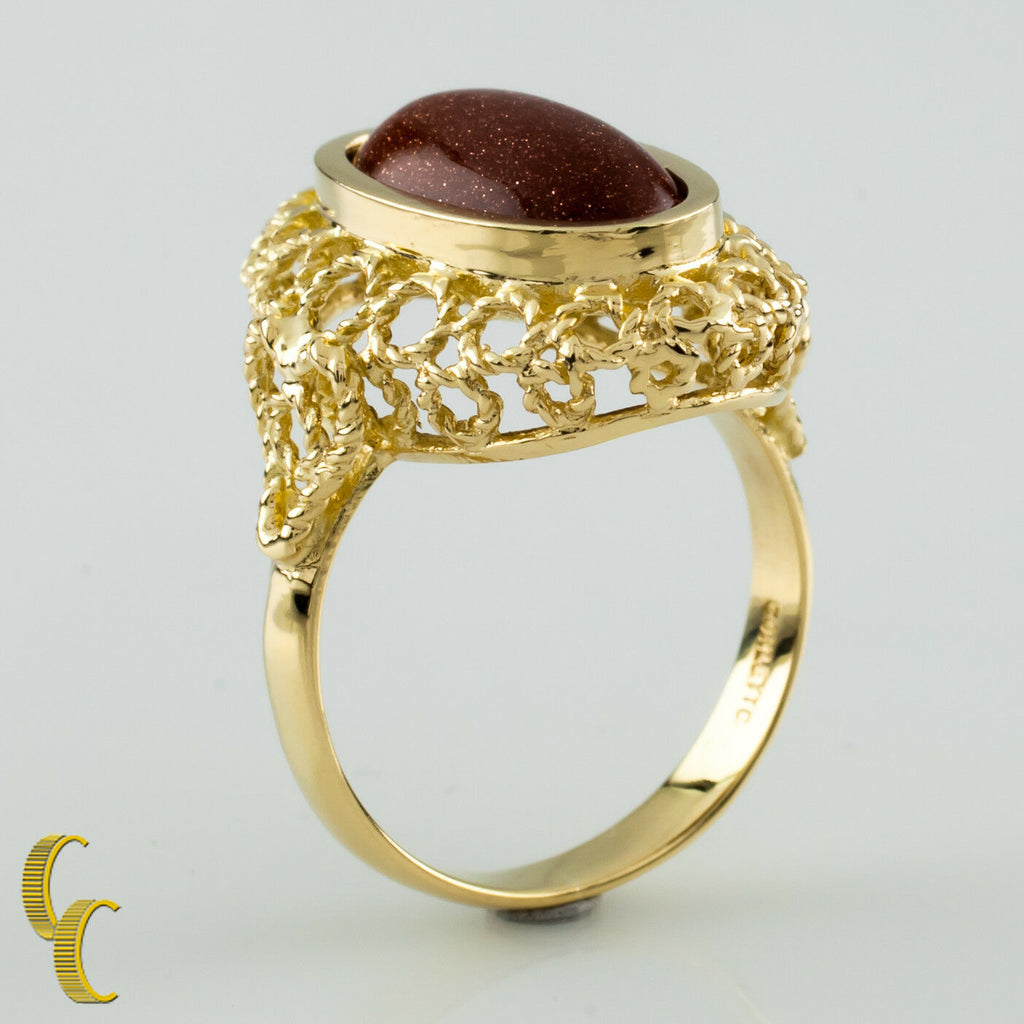 Corletto 18K Yellow Gold Goldstone Ring