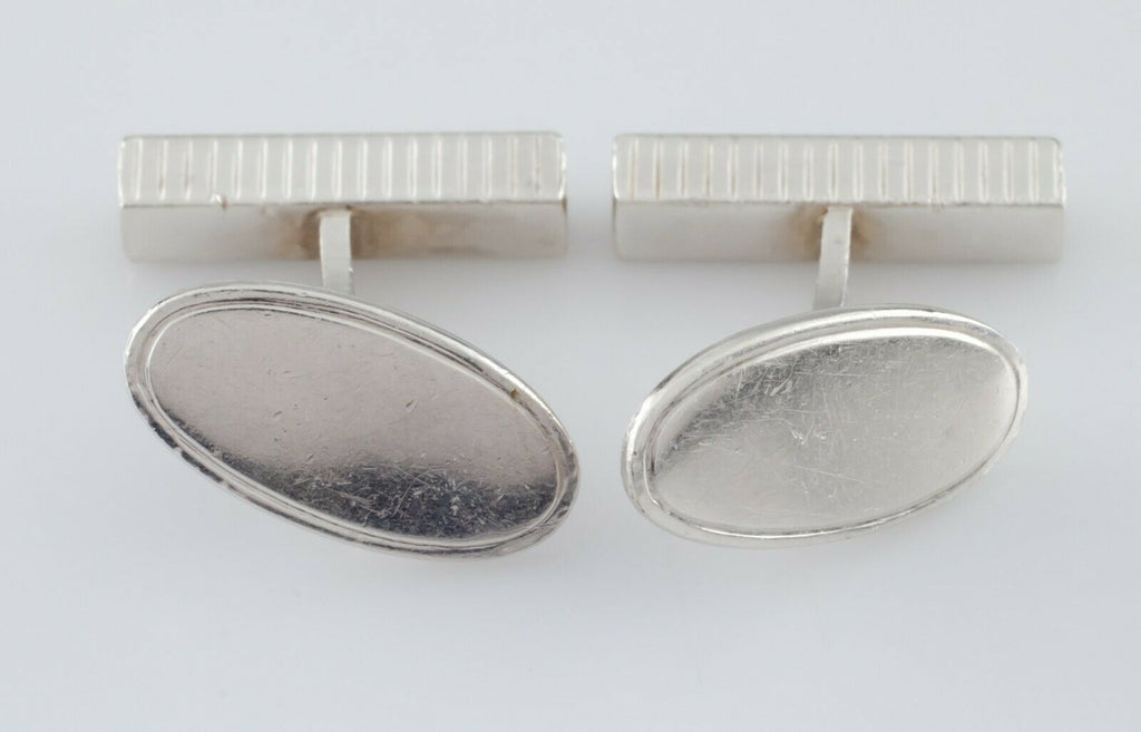 Bernhard Hertz Sterling Silver Cufflinks Made in Denmark Modernist Great!