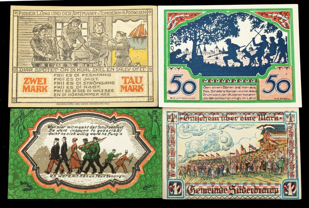 1920's Germany Notgeld Money 20pc Political - Glauchau, Luneburg, Schorndorf