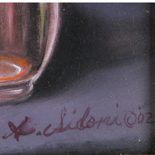 "Vase Awaiting" By Anthony Sidoni 2002 Signed Oil Painting 12 1/4"x11 1/4"