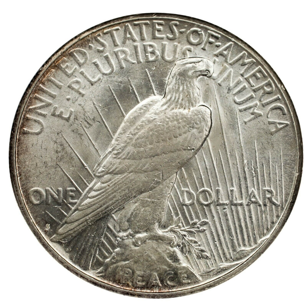 1923-S Silver Peace Dollar $1 (Choice BU Condition) Full Mint Luster!