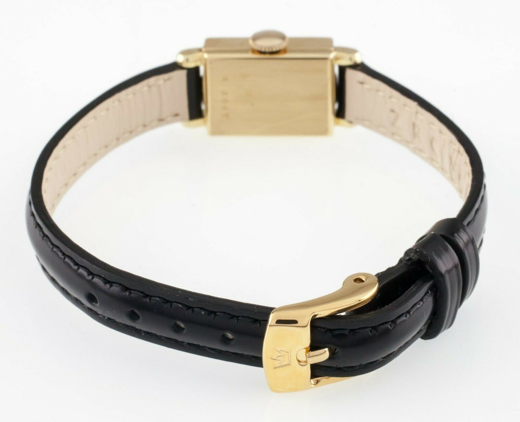 Bucherer 18k Yellow Gold Women's Hand-Winding Watch w/ Leather Band