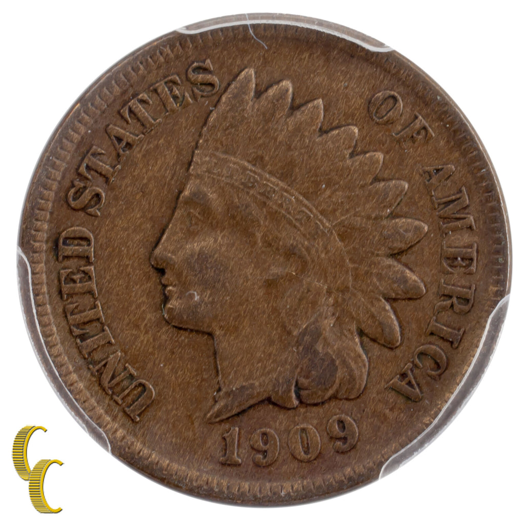 1909-S Indian Cent 1C Graded by PCGS as XF-40! Great Key Date Indian Cent!