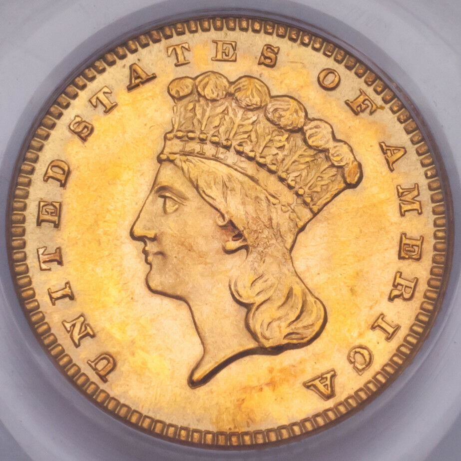 1888 G$1 Gold Indian Princess Graded by PCGS as MS63! Great US Gold Dollar!