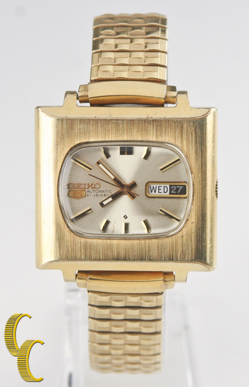 Seiko Men's Automatic Gold-Plated "TV Watch 21 Jewels 6119 w/ Da – DMND Limited