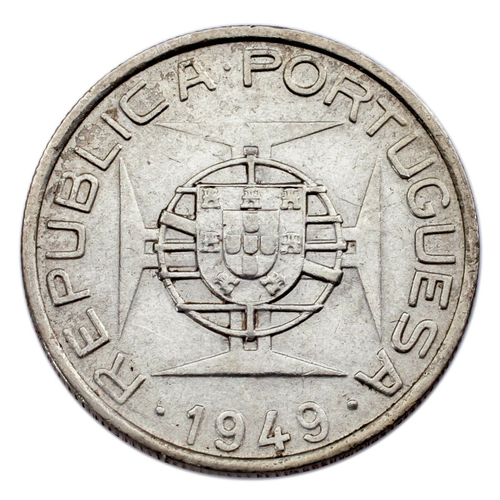 1949-1955 Mozambique 2-1/2, 5 & 10 Escudos Lot of (3) Coins