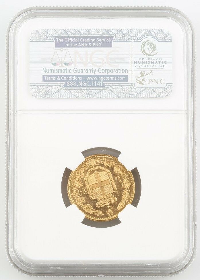 1886-R Italy Gold 20 Lire Graded by NGC as MS-63! G20L Rome Mint