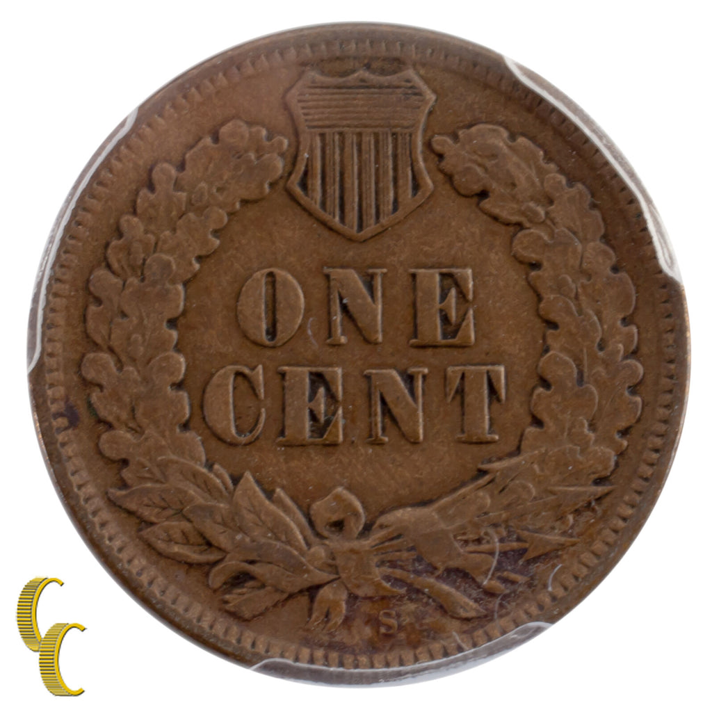 1909-S Indian Cent 1C Graded by PCGS as XF-40! Great Key Date Indian Cent!