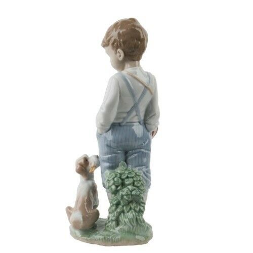 LLADRO "Friendly Duet" #6846 Figurine Young Boy with Drum and Puppy Retired!
