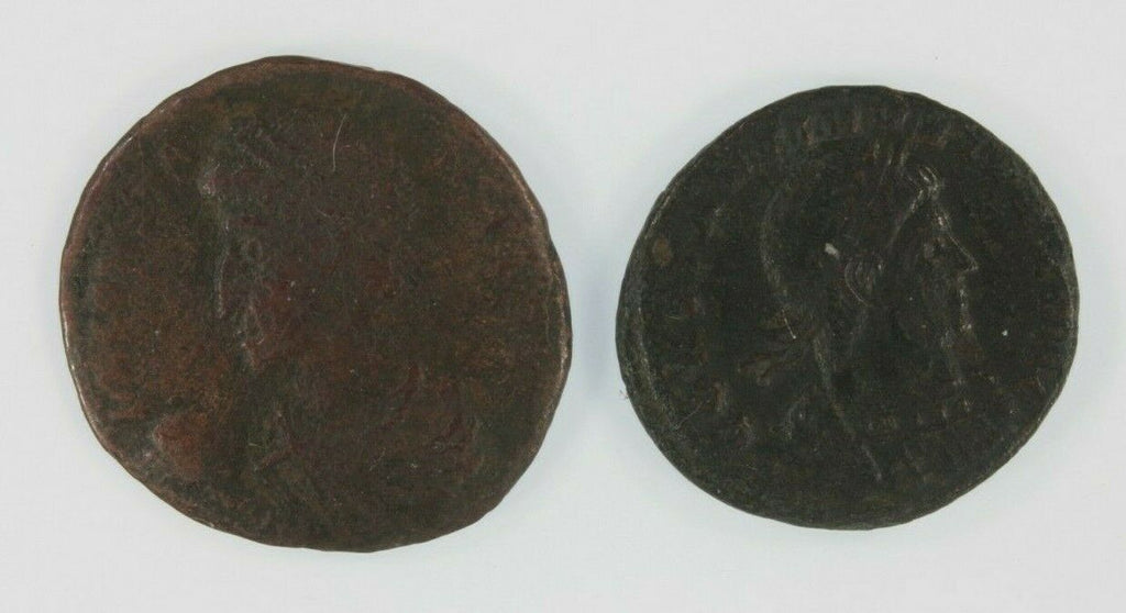 Roman Empire 2-Coin Emperor Constantius II Set // AE3/4 & AE Centenionalis