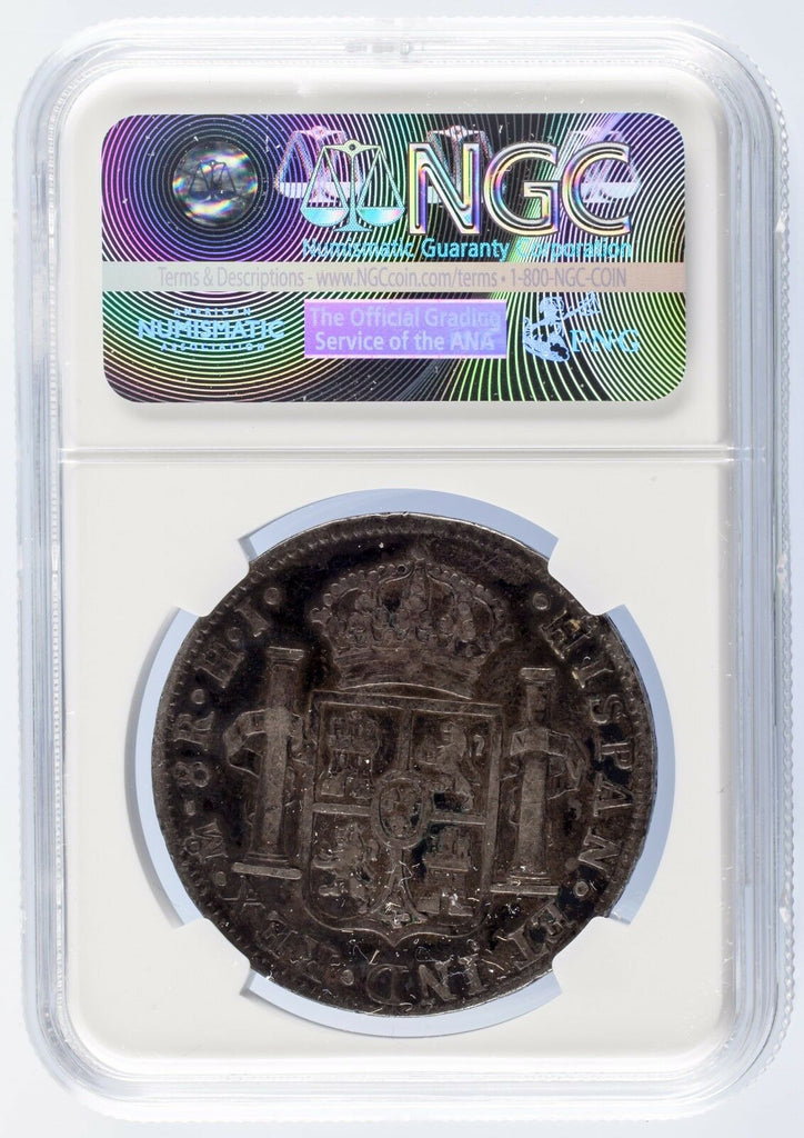 1811 MO HJ Mexico 8 Reales Graded by NGC as VF Details - Obv Graffiti