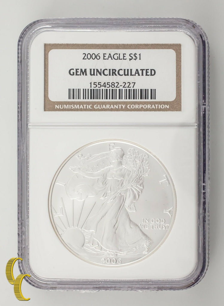 2006 Silver 1 oz American Eagle $1 NGC Graded Gem Uncirculated