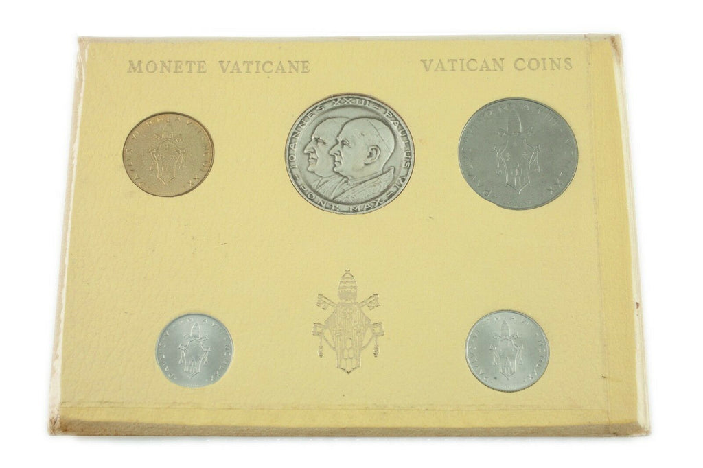 1965 & 1970 Vatican City Coin Series 1-500 Lire Monete Vaticane