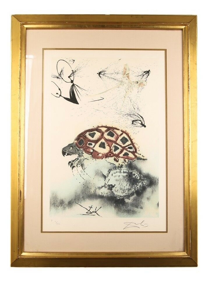 "The Mock Turtle's Story" by Salvador Dali Signed Lithograph on Arches Paper LE