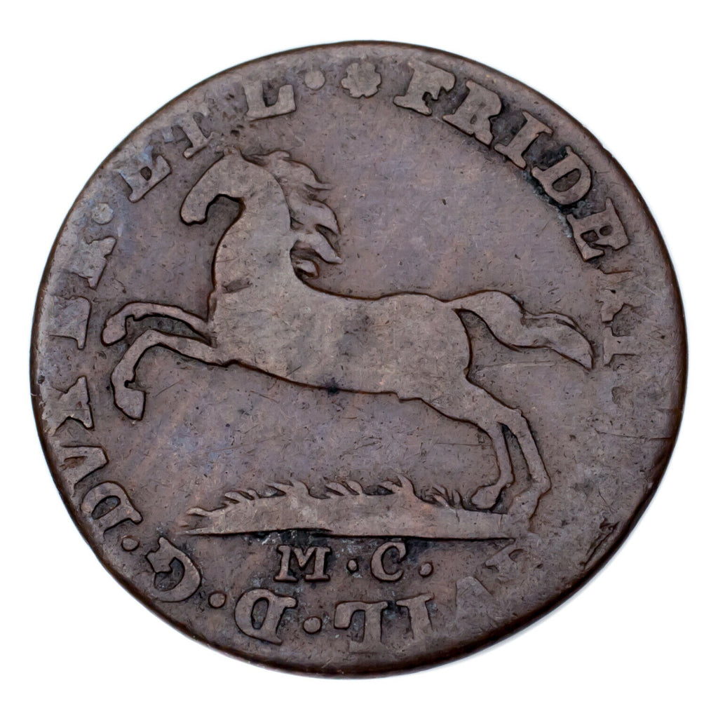 1814-1863 German States Coin Lot (2pcs) 1 Pfennig, 1/2 Groschen (VF-XF)