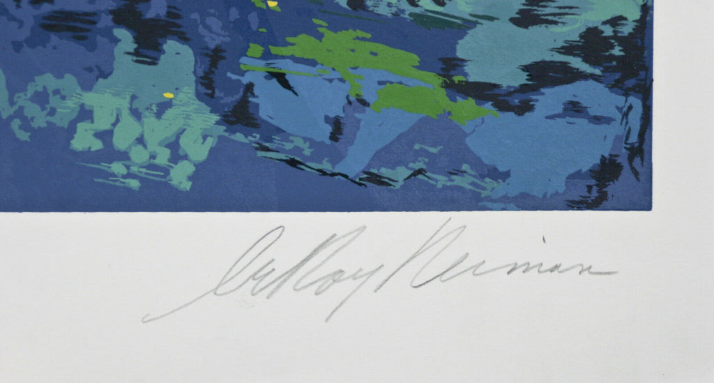 "Swimmer" By Leroy Neiman Signed Artist's Proof AP Silkscreen 1972 w/ COA