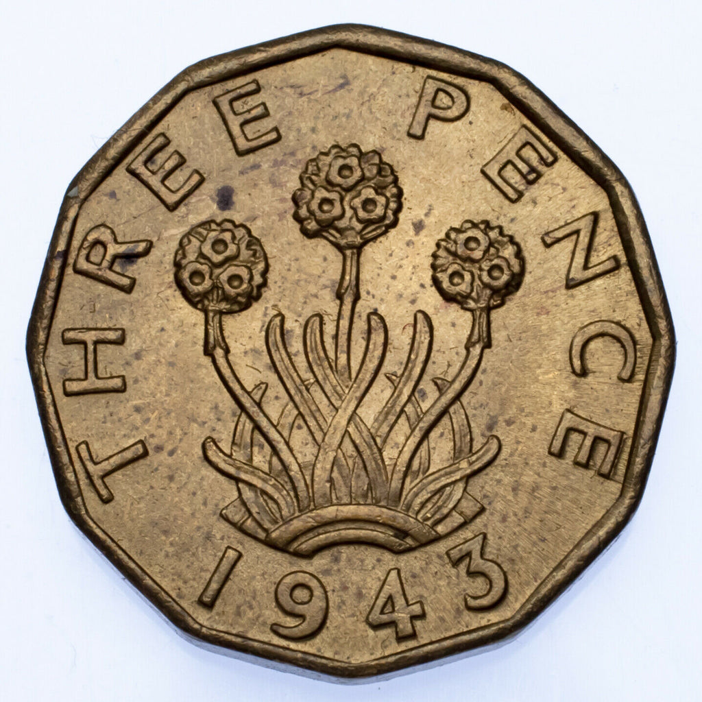 Great Britain 5-Coin Set // Pre-Decimal Coinage // Farthing Halfpenny Threepence