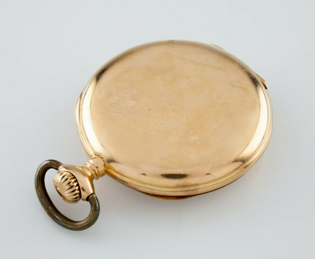 Tiffany & Co. 18k Yellow Gold Pocket Open Face Pocket Watch Size 8