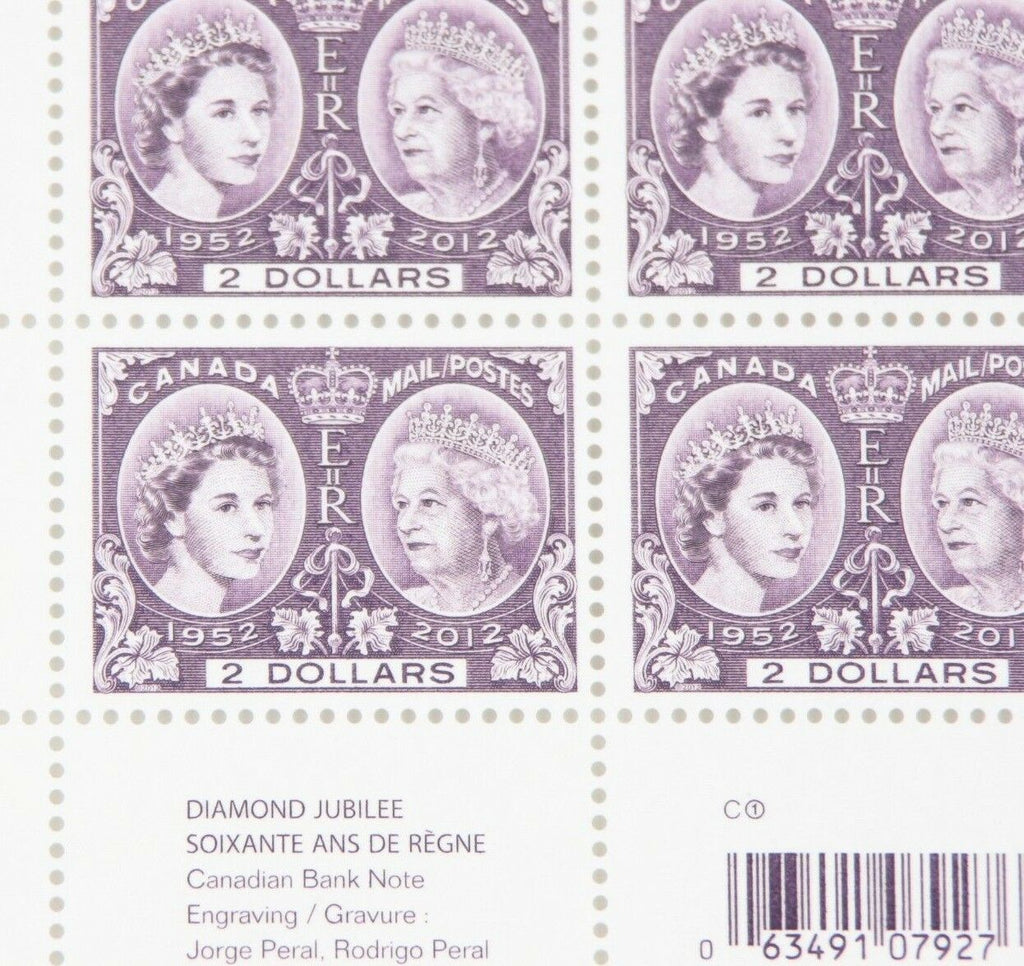 2012 Lot of 8 Sheets $2 Queen Elizabeth II Diamond Jubilee Stamps Scott #2540
