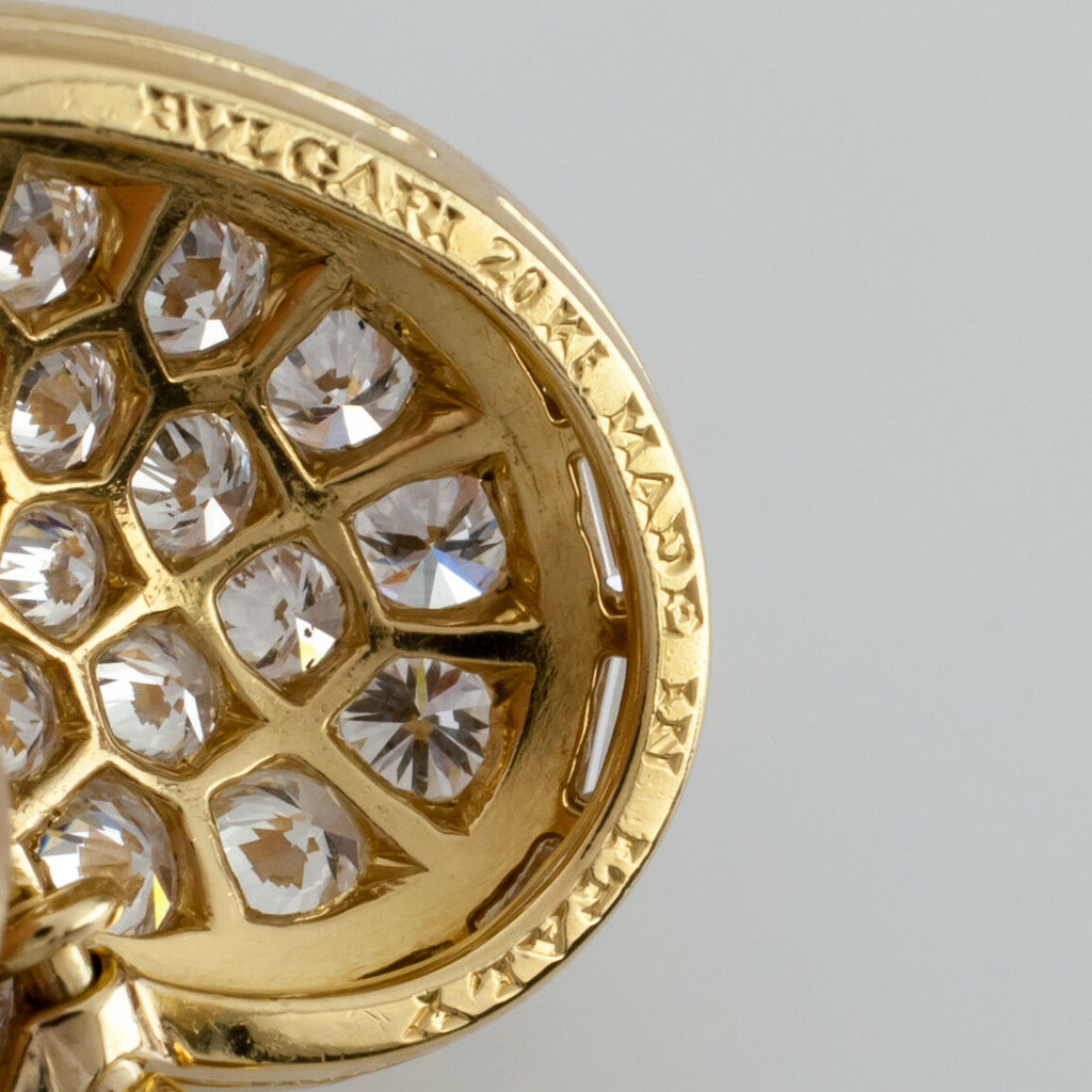 Bulgari Bvlgari 20k Yellow Gold Diamond Heart Pendant